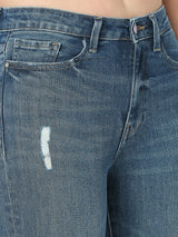 Women Emma Jeans Slim Fit Mid Blue High Rise