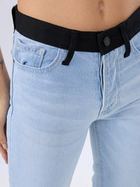Women Emma Jeans Slim Fit Light Blue Mid Rise