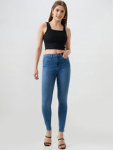 Women Alexa Jeans Super Skinny Fit Light Blue High Rise