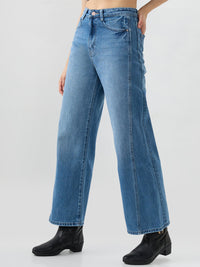 Women Bella-Wide Jeans Wide Leg Blue High Rise