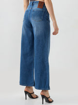 Women Bella-Wide Jeans Super Wide-Leg Blue High Rise