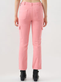 Women Emma Jeans Slim Fit Pink Mid Rise