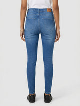 Women Alexa Jeans Super Skinny Fit Mid Blue High Rise