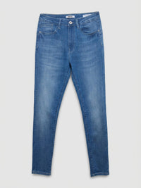 Women Alexa Jeans Super Skinny Fit Mid Blue High Rise