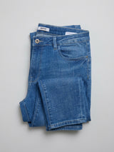 Women Alexa Jeans Super Skinny Fit Mid Blue High Rise