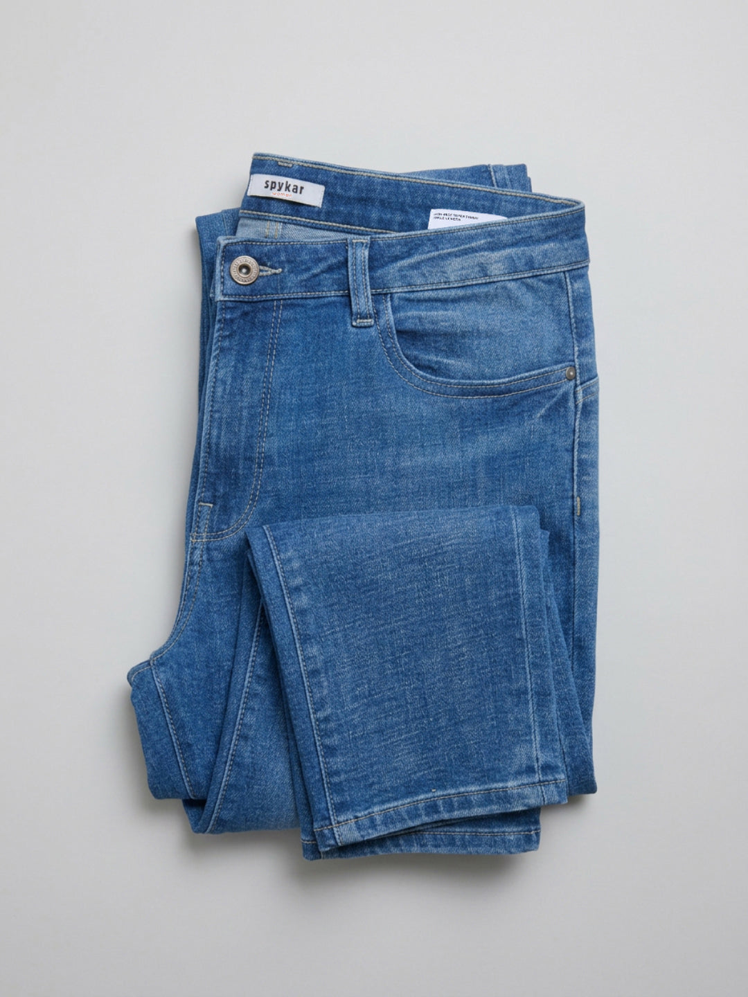 Women Alexa Jeans Super Skinny Fit Mid Blue High Rise