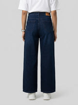 Women Barrel Jeans Barrel Leg Dark Blue High Rise