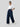 Women Barrel Jeans Barrel Leg Dark Blue High Rise
