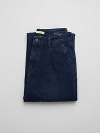 Women Barrel Jeans Barrel Leg Dark Blue High Rise