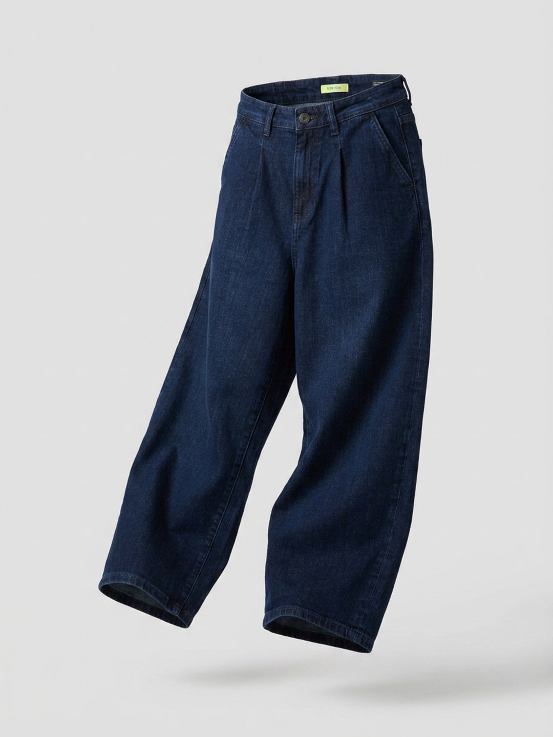 Women Barrel Jeans Barrel Leg Dark Blue High Rise