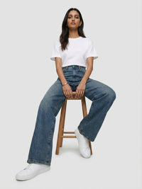 Women Bella-Wide Jeans Wide Leg Vintage Blue High Rise
