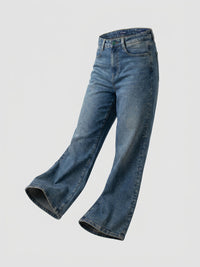 Women Bella-Wide Jeans Wide Leg Vintage Blue High Rise
