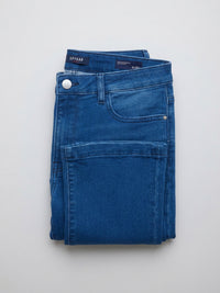 Women Elissa Jeans Boot Cut Fit Mid Blue High Rise