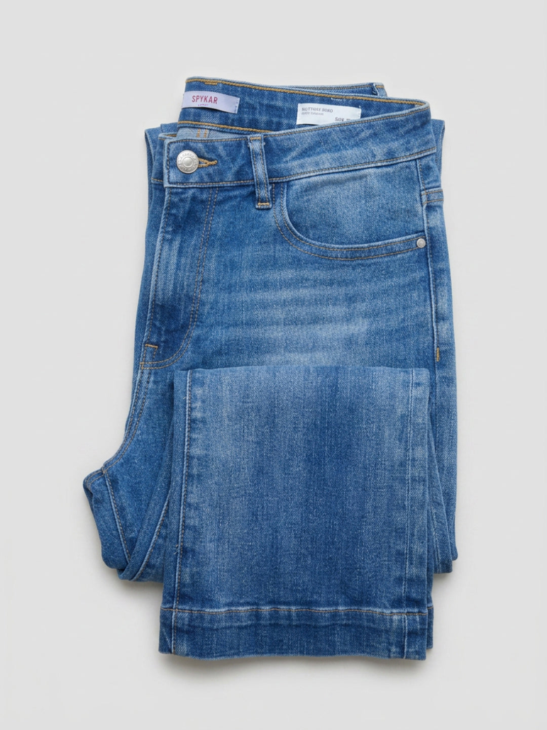Women Elissa Jeans Boot Cut Fit Mid Blue High Rise
