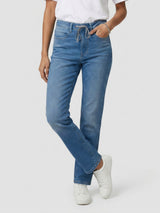 Women Emma Jeans Slim Fit Mid Blue Mid Rise
