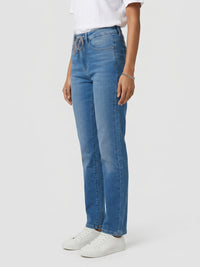 Women Emma Jeans Slim Fit Mid Blue Mid Rise