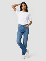 Women Emma Jeans Slim Fit Mid Blue Mid Rise