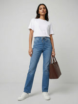 Women Emma Jeans Slim Fit Mid Blue Mid Rise