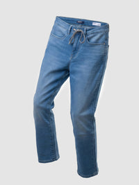 Women Emma Jeans Slim Fit Mid Blue Mid Rise