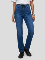 Women Emma Jeans Slim Fit Dark Blue Mid Rise