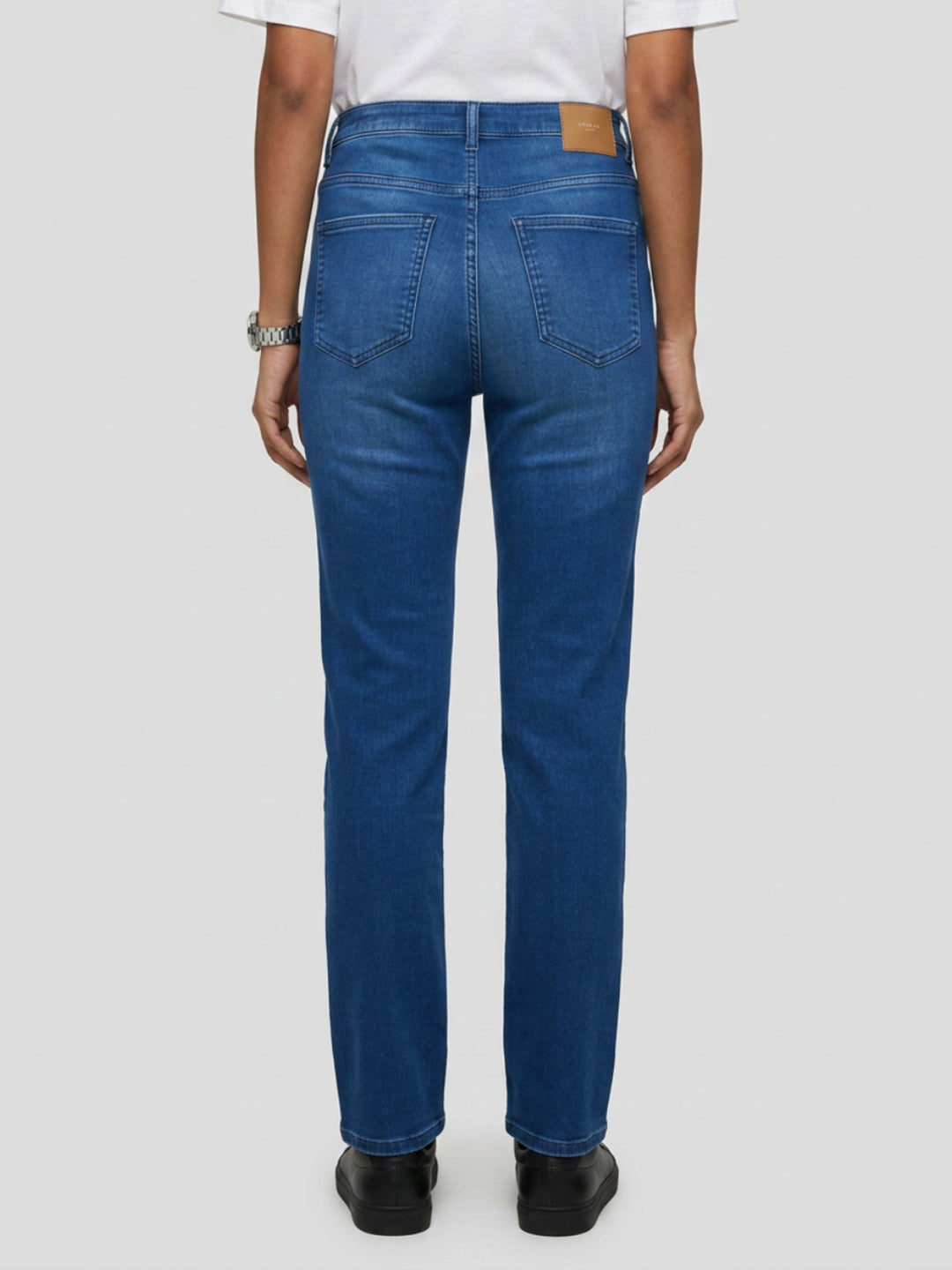 Women Emma Jeans Slim Fit Dark Blue Mid Rise