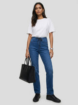 Women Emma Jeans Slim Fit Dark Blue Mid Rise