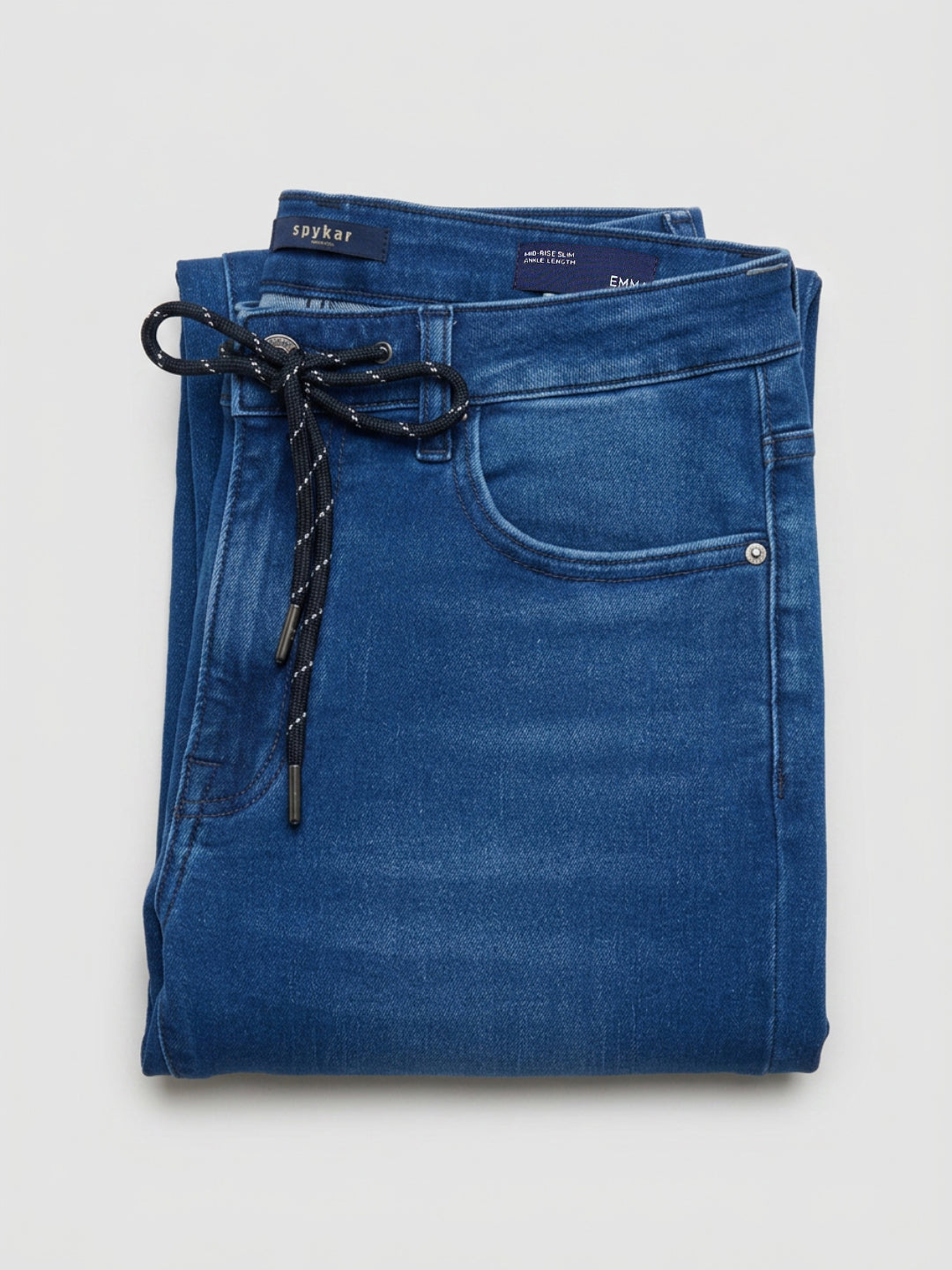 Women Emma Jeans Slim Fit Dark Blue Mid Rise