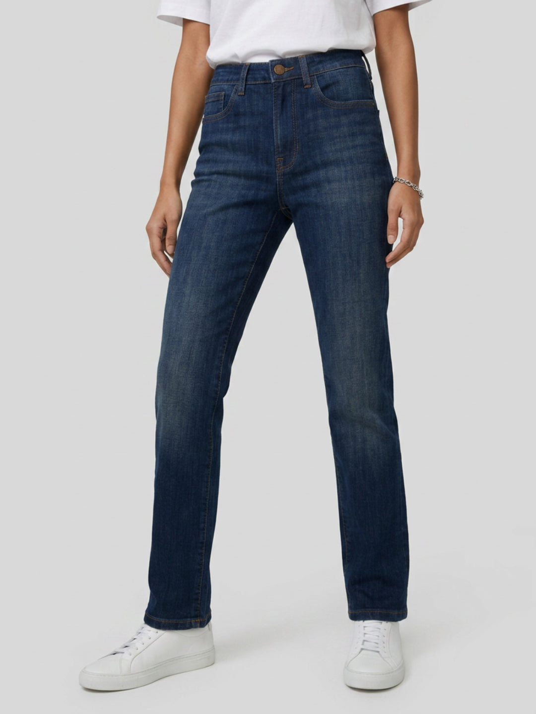 Women Emma Jeans Slim Fit Vintage Blue Mid Rise