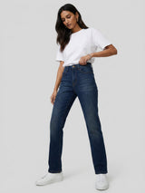 Women Emma Jeans Slim Fit Vintage Blue Mid Rise