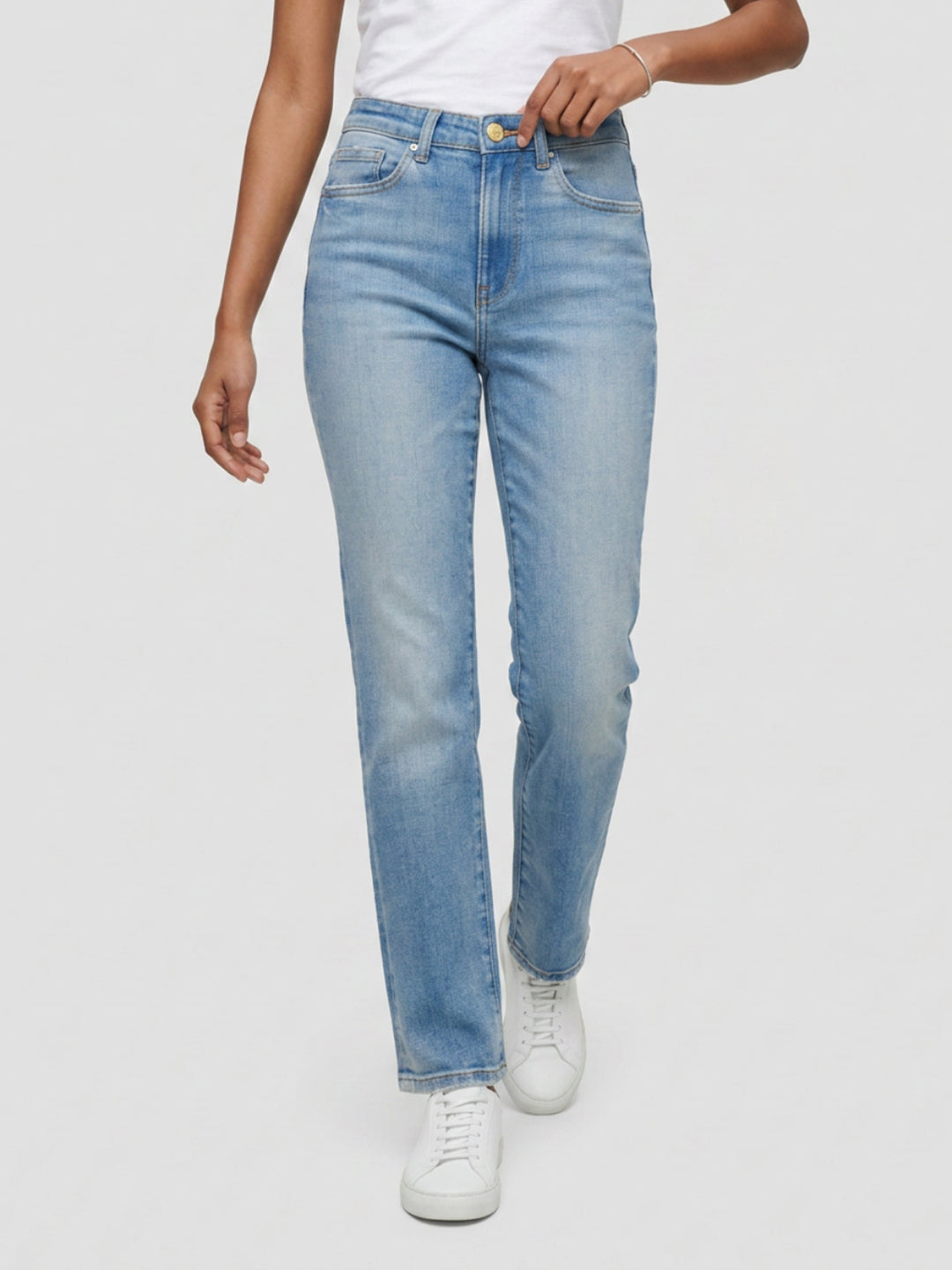 Women Emma Jeans Slim Fit Vintage Blue Mid Rise