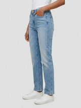 Women Emma Jeans Slim Fit Vintage Blue Mid Rise