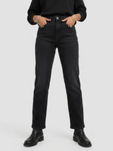 Women Emma Jeans Slim Fit Black Mid Rise