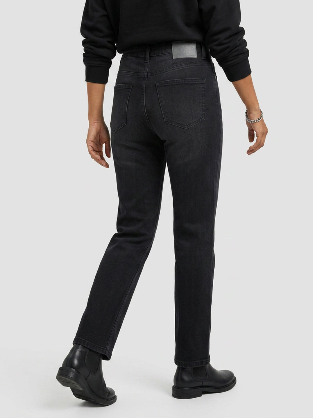 Women Emma Jeans Slim Fit Black Mid Rise