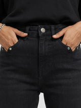 Women Emma Jeans Slim Fit Black Mid Rise