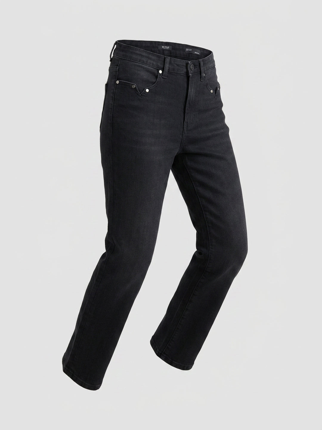 Women Emma Jeans Slim Fit Black Mid Rise