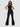 Women Flare Fit Jeans Flare Leg Black High Rise