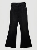 Women Flare Fit Jeans Flare Leg Black High Rise
