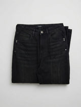 Women Flare Fit Jeans Flare Leg Black High Rise