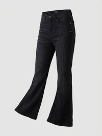 Women Flare Fit Jeans Flare Leg Black High Rise