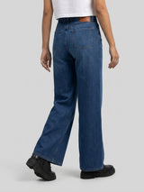 Women Bella-Wide Jeans Wide Leg Dark Blue High Rise