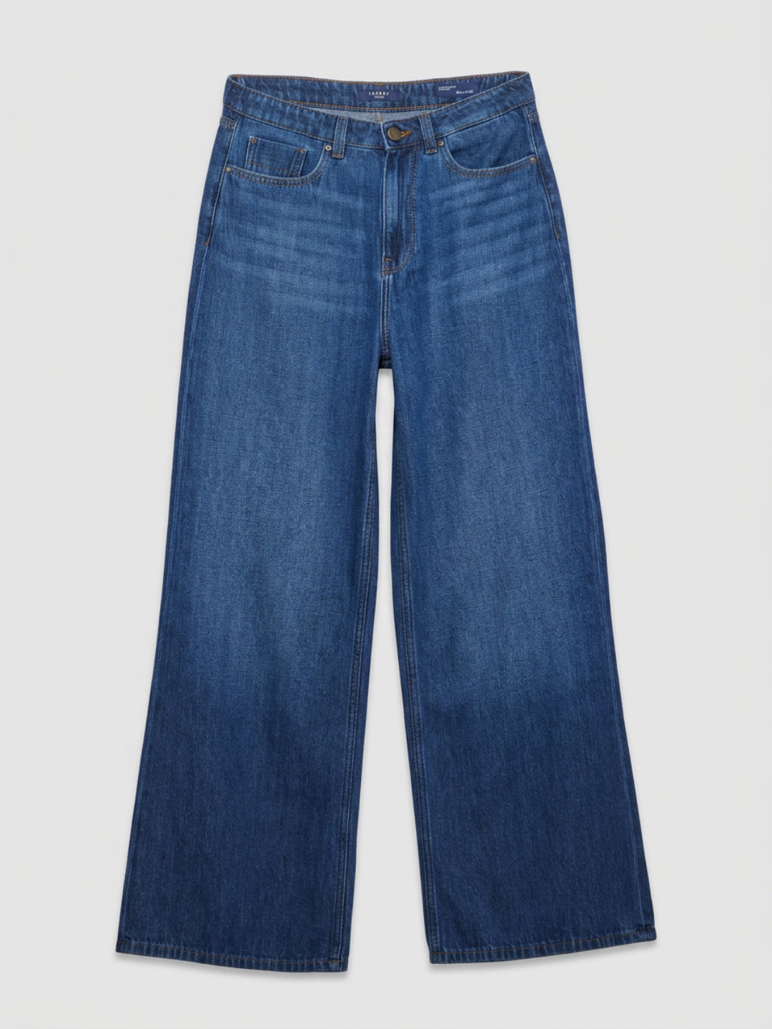 Women Bella-Wide Jeans Wide Leg Dark Blue High Rise