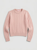 Women Sweater Pink Regular Fit