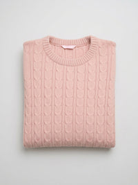 Women Sweater Pink Regular Fit