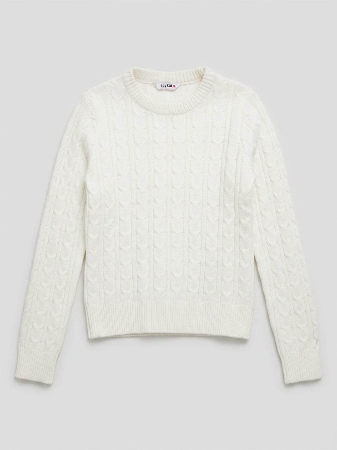 Women Sweater White Regular Fit