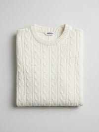 Women Sweater White Regular Fit
