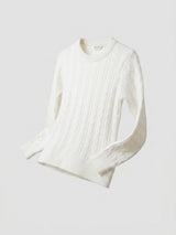 Women Sweater White Regular Fit