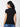 Spykar BLACK ROUND NECK Flat Knit T-shirt For Women