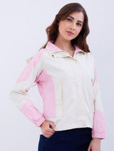 Women Jacket Pink Regular Fit