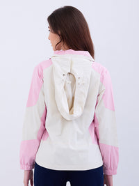 Women Jacket Pink Regular Fit