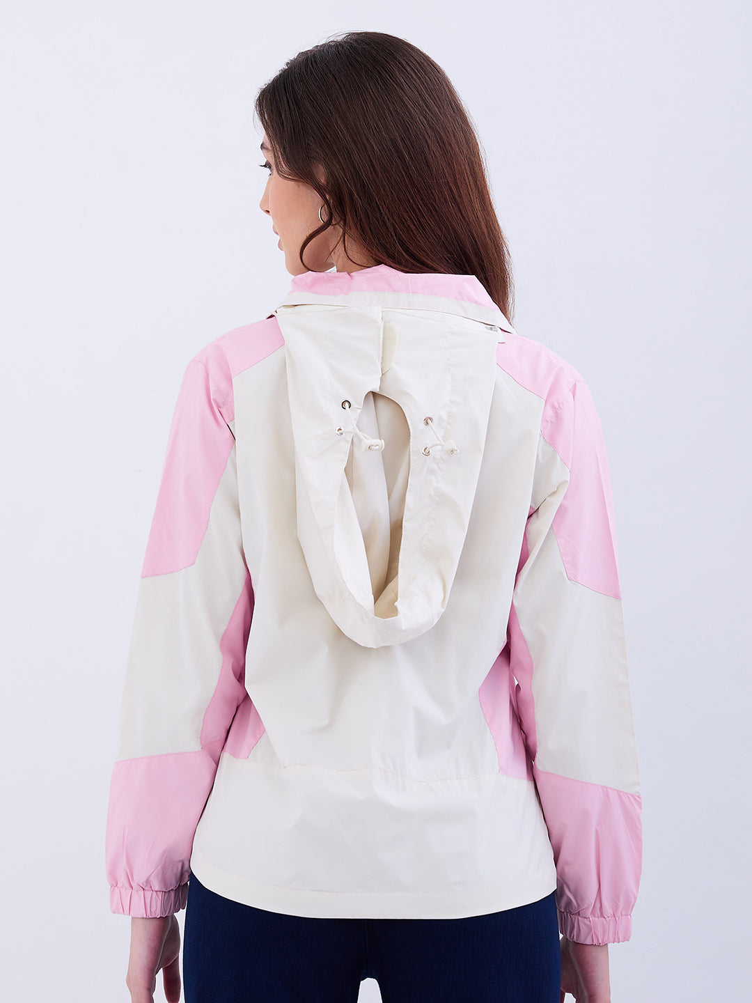 Women Jacket Pink Regular Fit